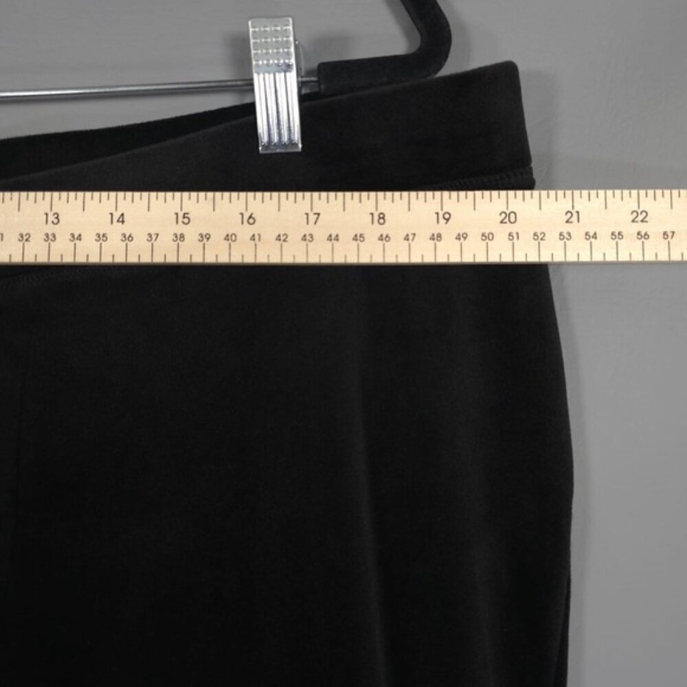 NWT Juicy Couture Black OG Big Bling Velour Track Pant 1X Plus Size Pull On Y2K - Picture 9 of 16